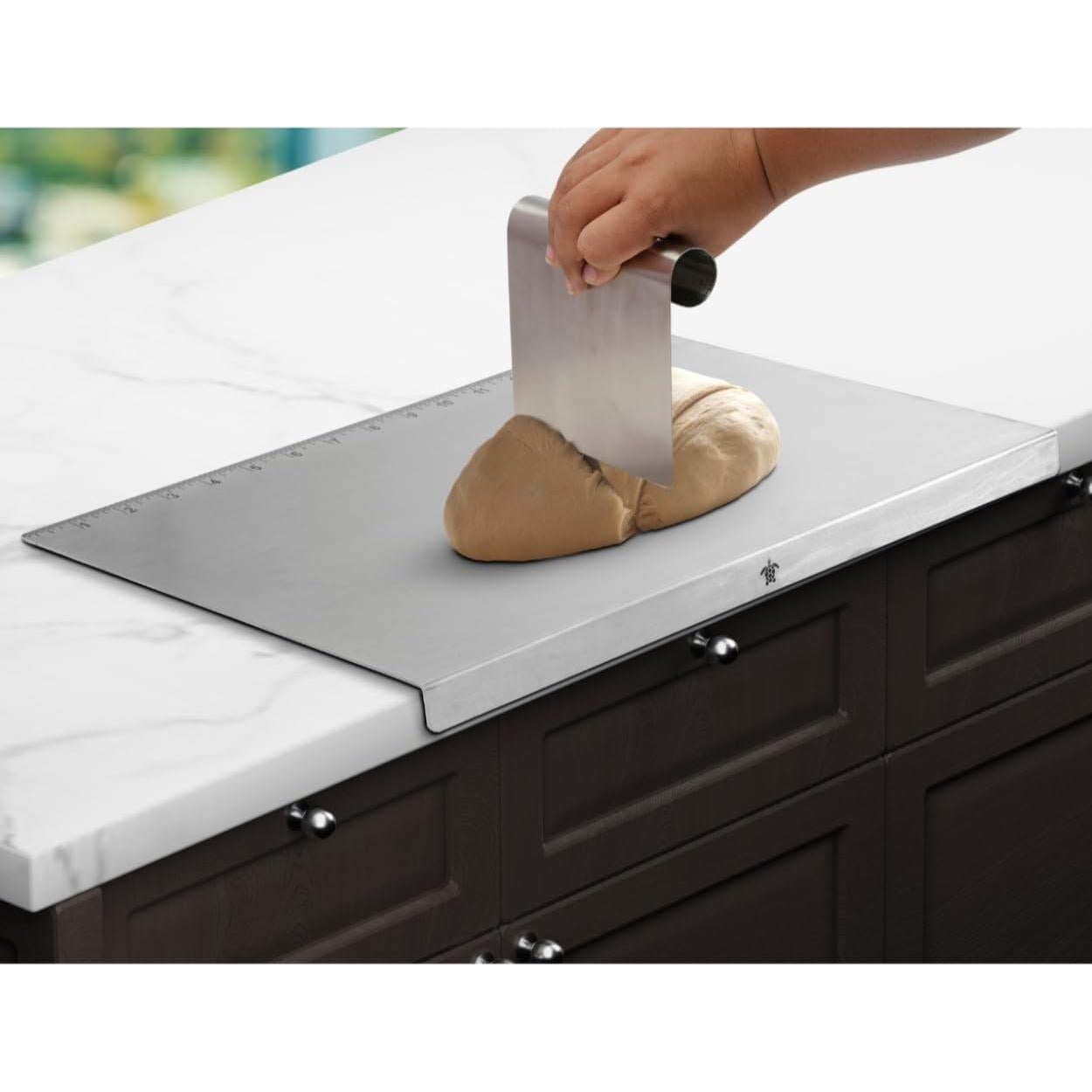 Tabla de Cortar Melvvi Acero Inoxidable Grande 39.88x29.97cm