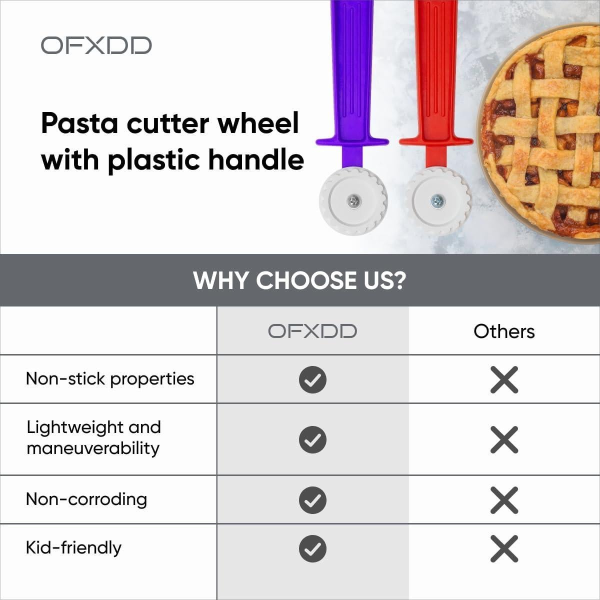 Cortador de Masa y Ravioles OFXDD - 2 Pcs, Duradero