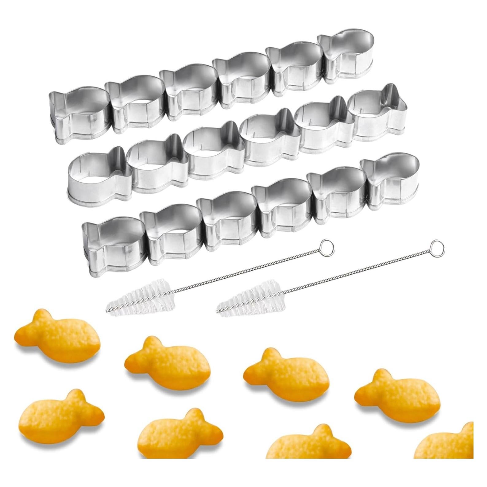 Cortadores de Galletas en Forma de Pez Dorado SEVENKA 3 Pzas