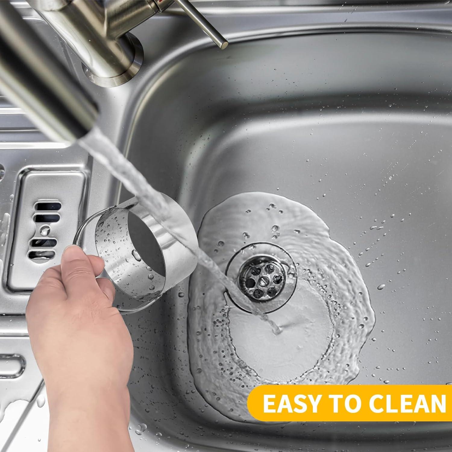 Cortadores de Galletas Redondos ALLTOP Acero Inoxidable 5 Pcs