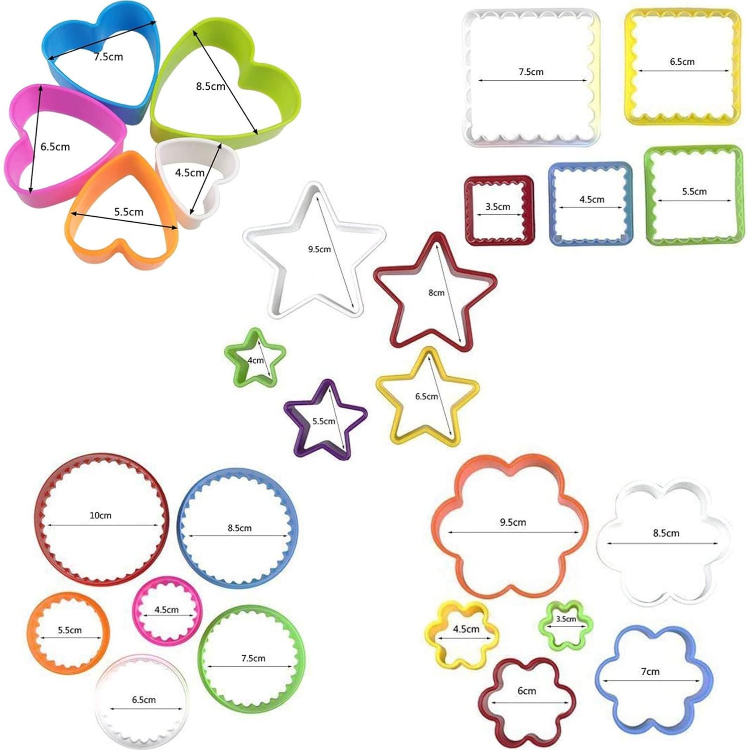 Juego de Cortadores de Galletas 25 PCS Multicolor XIPEGPA