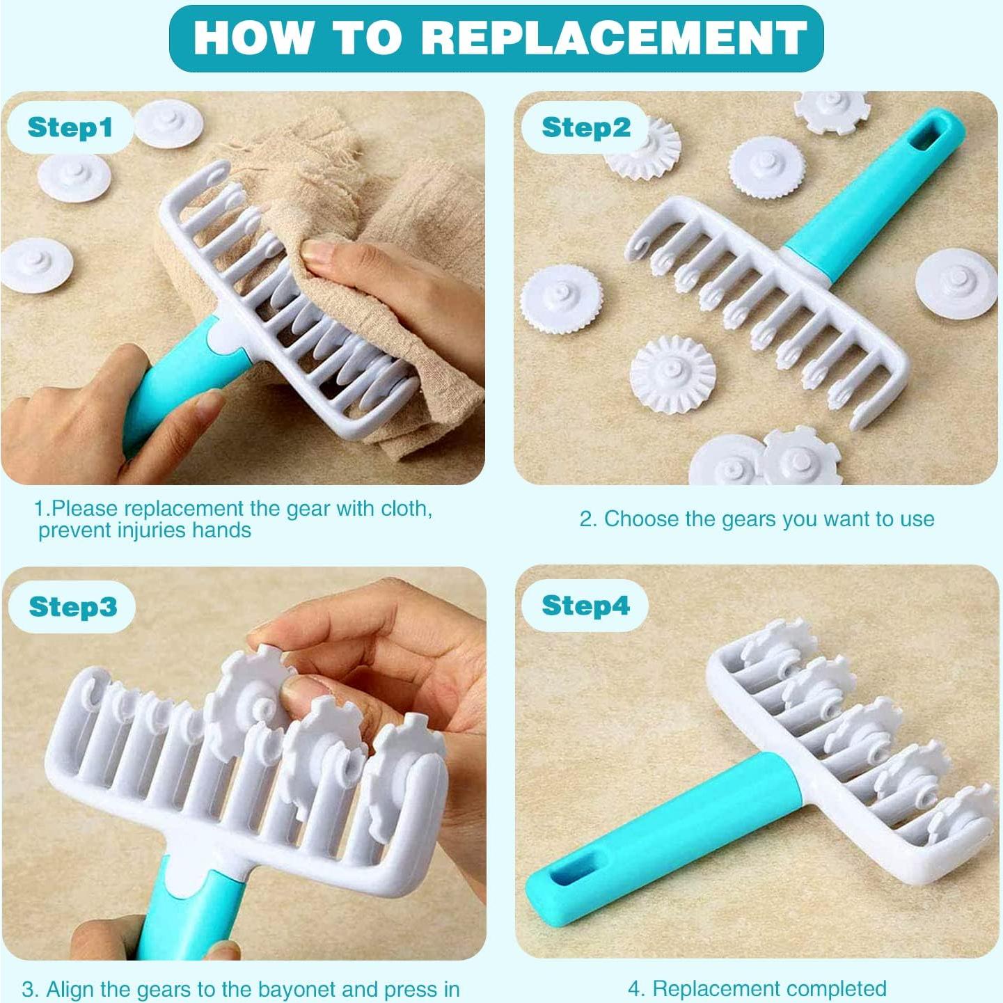 Cortador de Masa Aonagi con 4 Ruedas Intercambiables 17x14cm