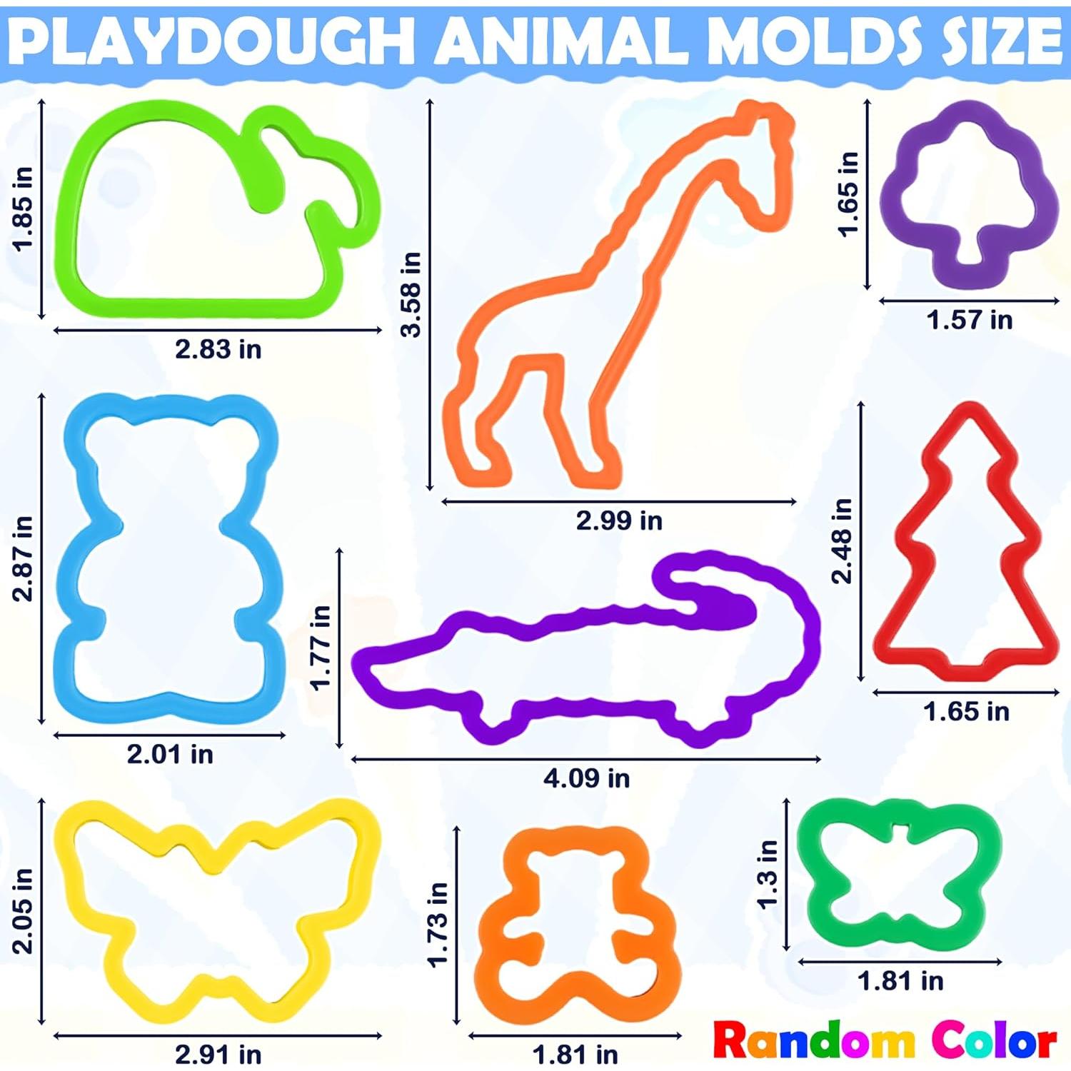 Juego de Herramientas de Plastilina Oun Nana 32 Piezas Animales