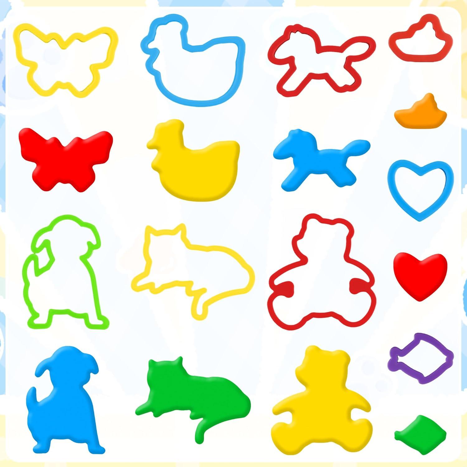 Juego de Herramientas de Plastilina Oun Nana 32 Piezas Animales