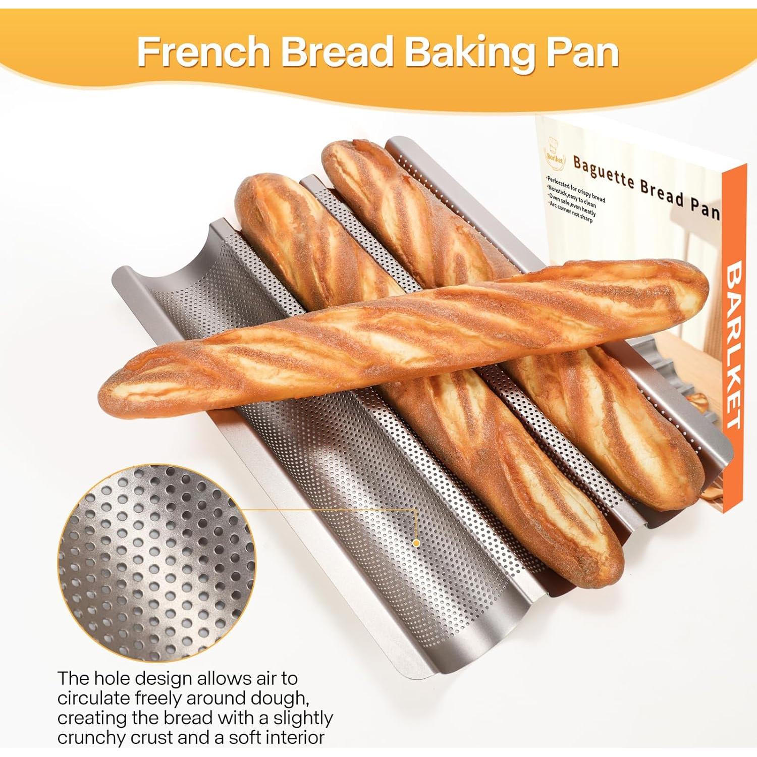 Bandeja para Hornear Baguette Barlket 38x28 cm Antiadherente