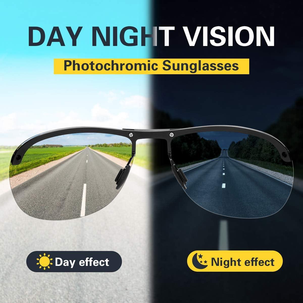 Gafas de sol fotocromáticas YIMI UV400 para hombres y mujeres