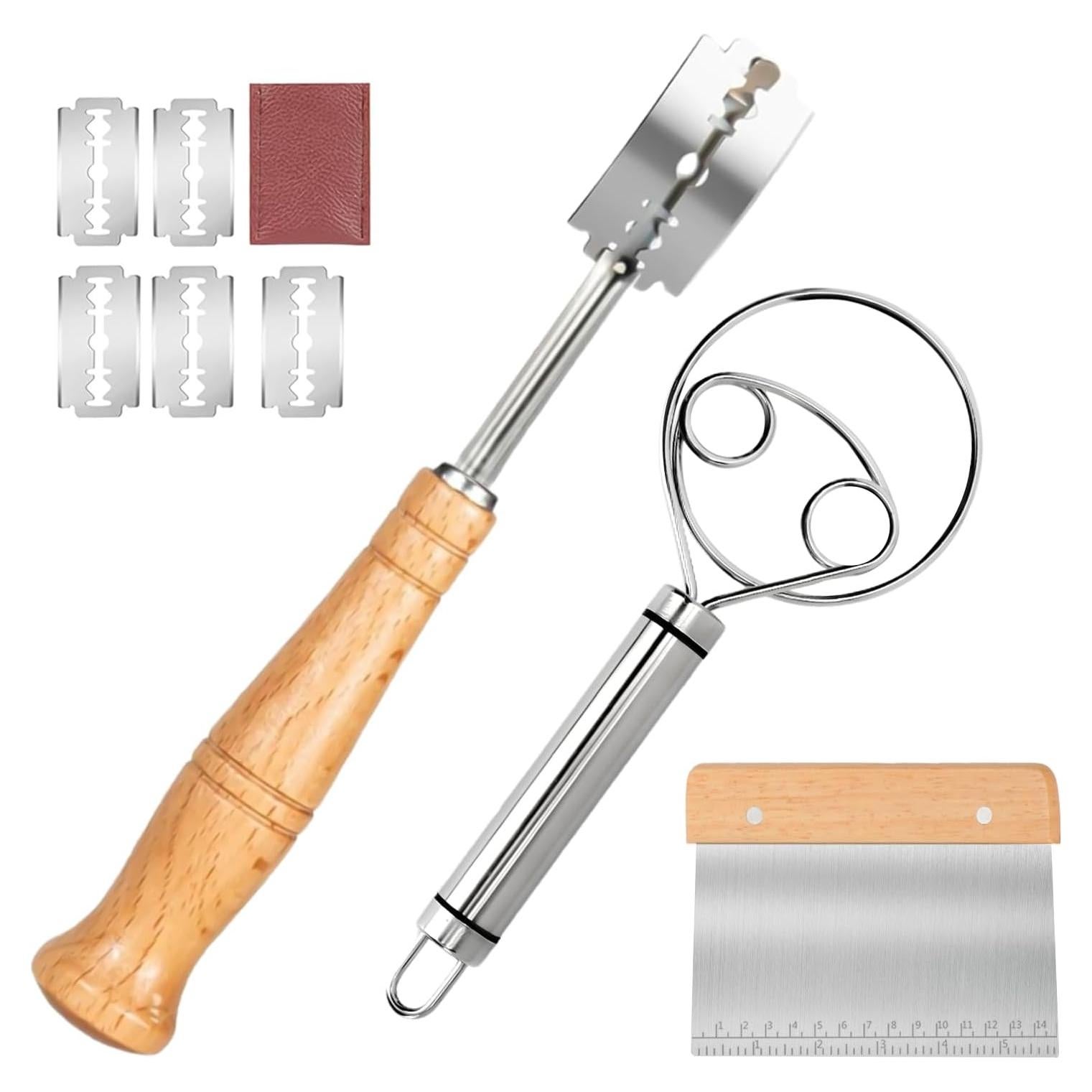 Cortador de Pan Dkoyied Premium 3 Piezas Acero Inoxidable