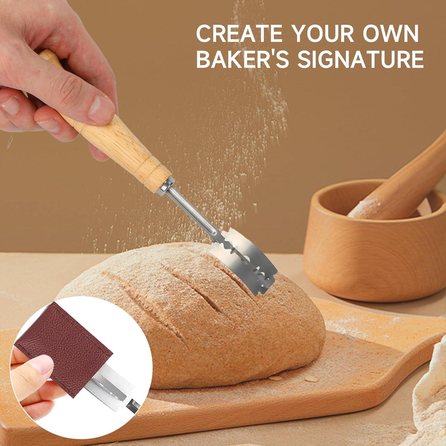 Cortador de Pan Dkoyied Premium 3 Piezas Acero Inoxidable