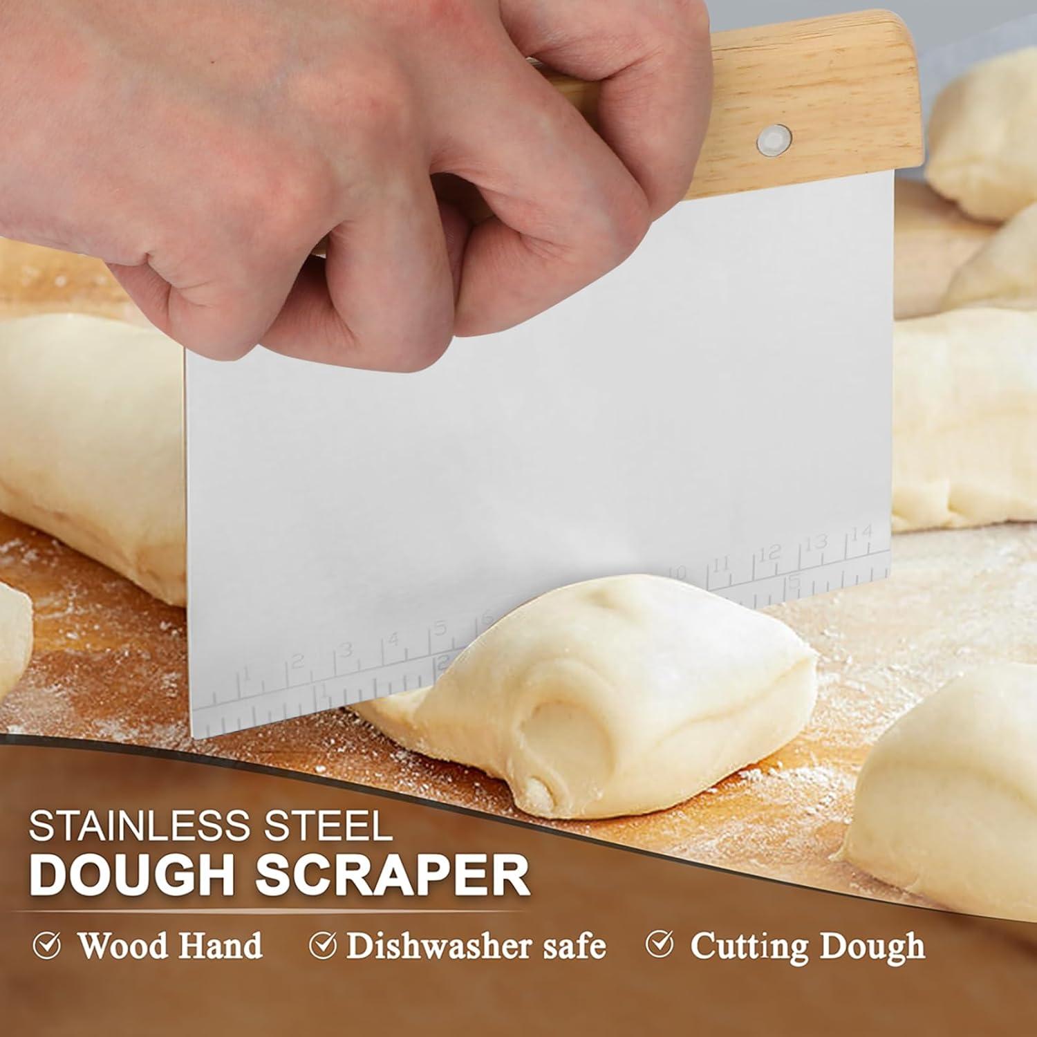 Cortador de Pan Dkoyied Premium 3 Piezas Acero Inoxidable