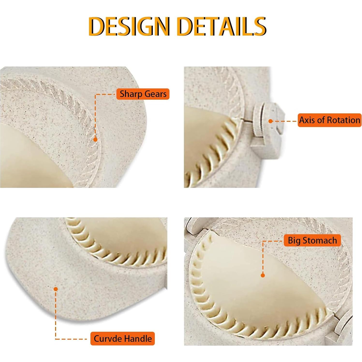Hacedor de Dumplings TONBOOT Set 3 Tamaños Prensa y Cortador