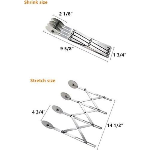 Cortador de Pasteles XIZHI Acero Inoxidable Ajustable 24,45 cm