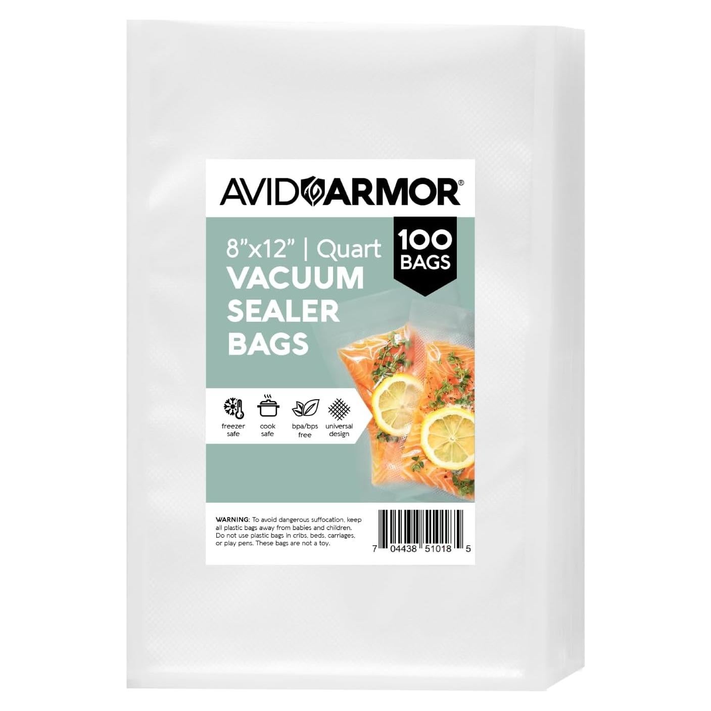 Bolsas de Sellado al Vacío Avid Armor 20x30 cm 100 Paquete