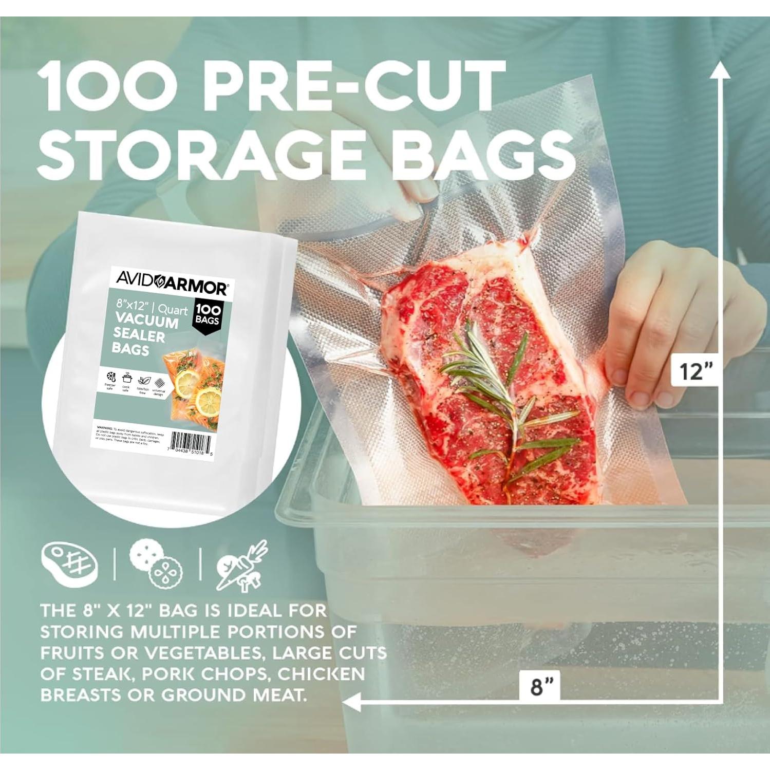 Bolsas de Sellado al Vacío Avid Armor 20x30 cm 100 Paquete