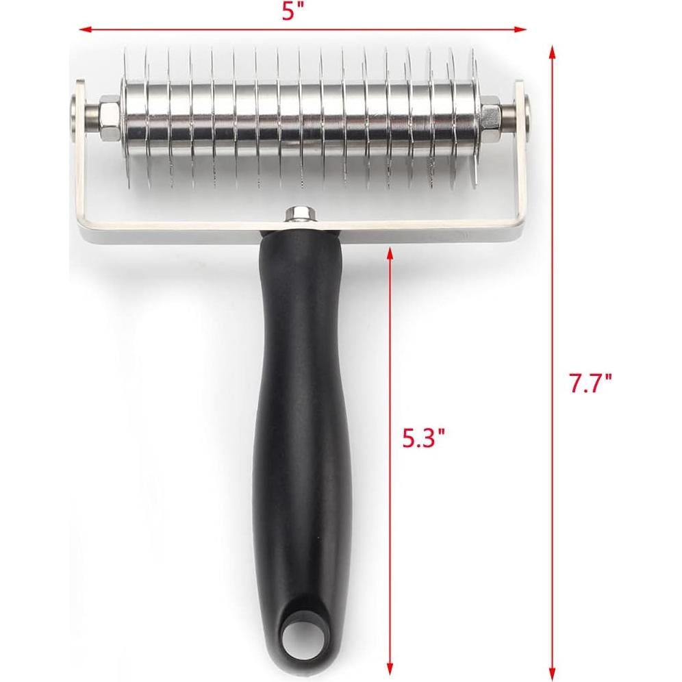 Rodillo Cortador de Rejilla VINMEN de Acero Inoxidable 19.5 cm