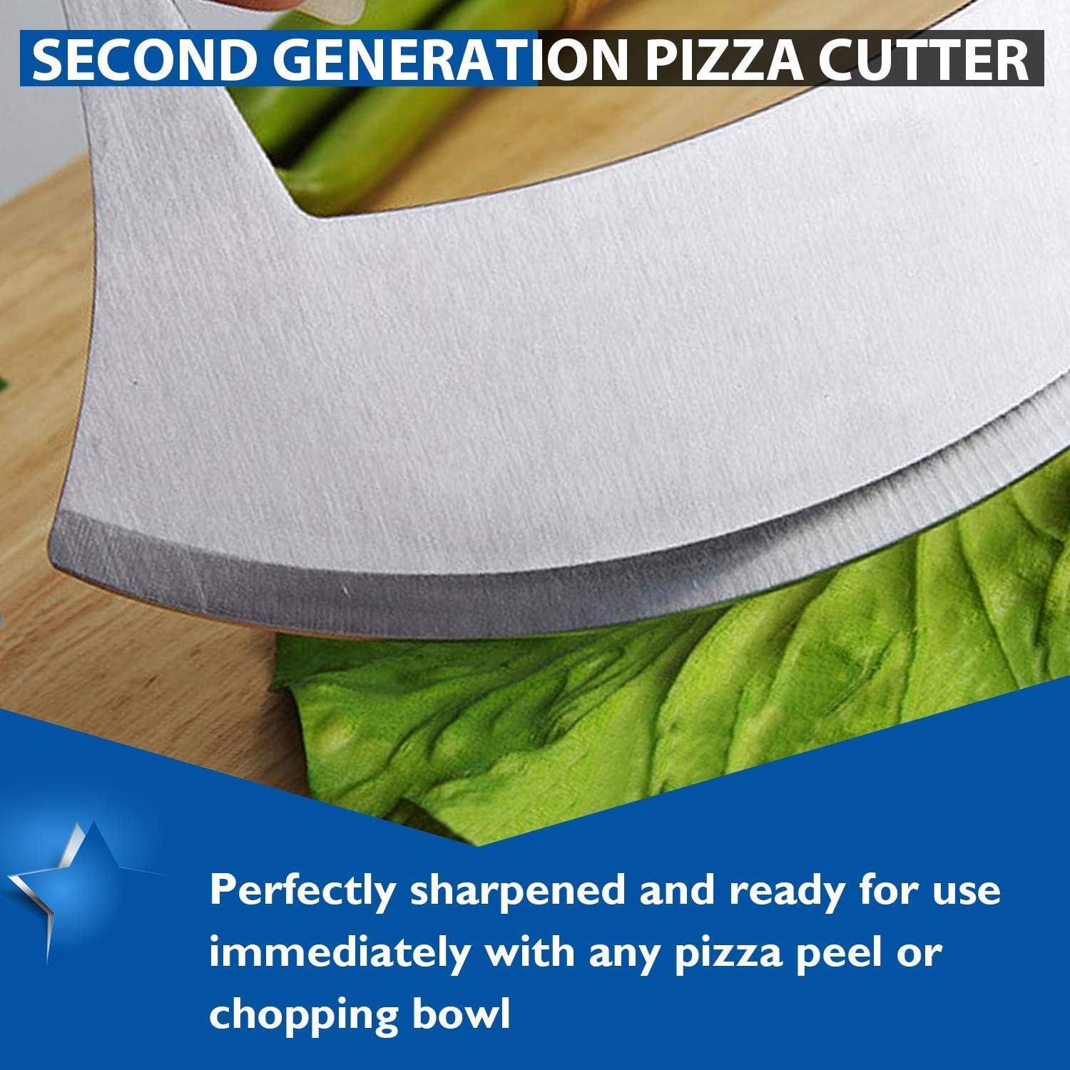 Cortador de Pizza Ulu KEISSCO Acero Inoxidable 16.5 cm