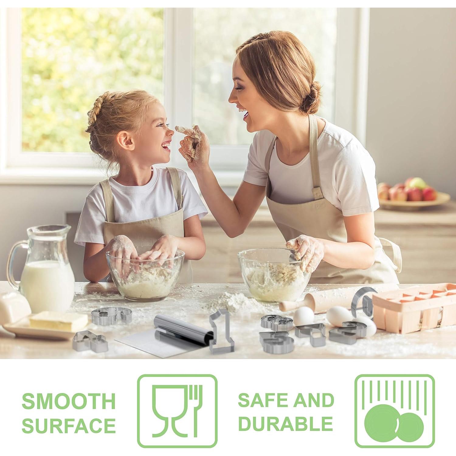 Cortador de Masa Bakerpan Acero Inoxidable Juego 3 Piezas