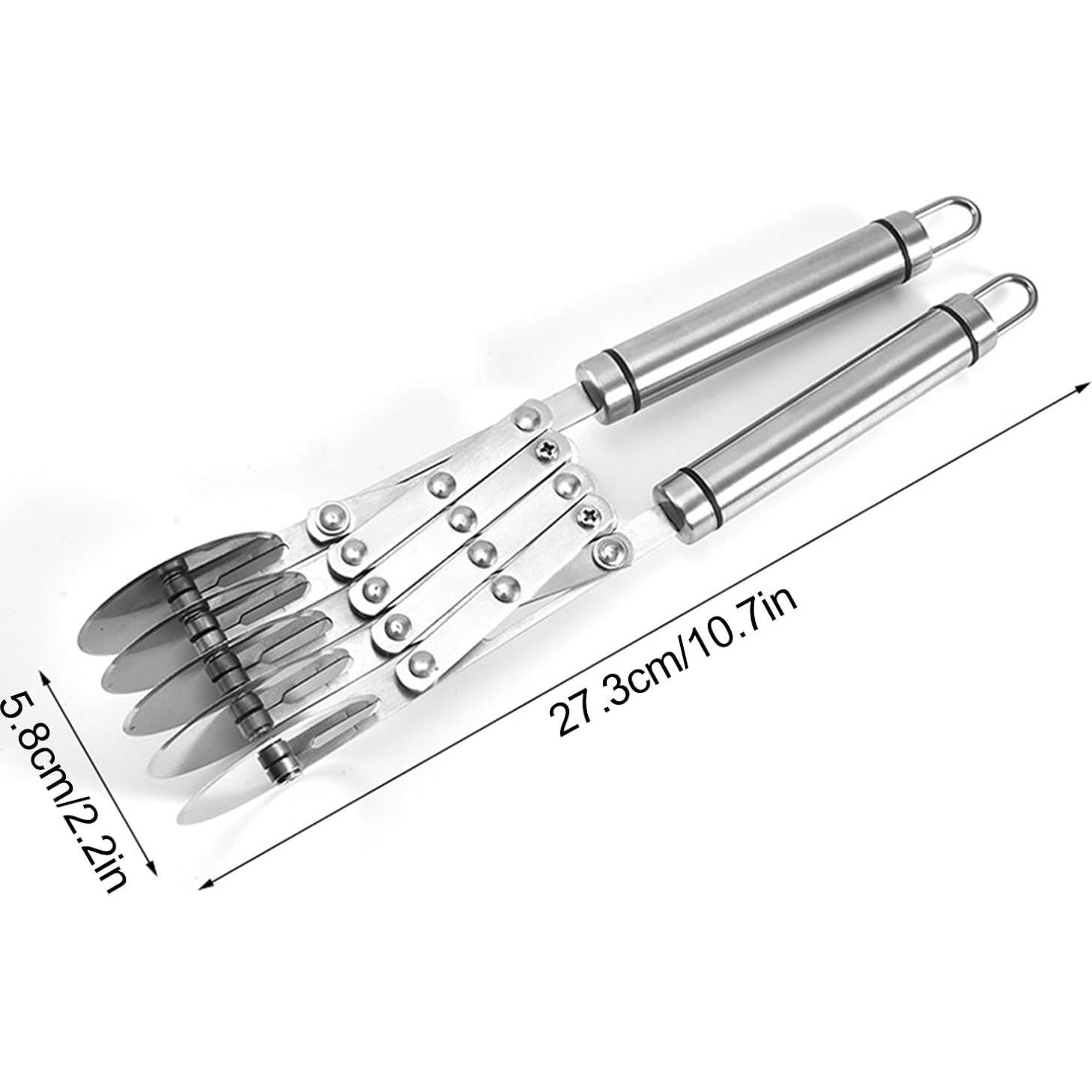 Cortador de Pastelería Ruiqas 5 Ruedas Ajustable Acero Inoxidable