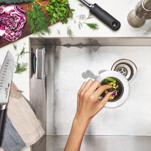 Colador de Fregadero OXO Good Grips Silicona Negro