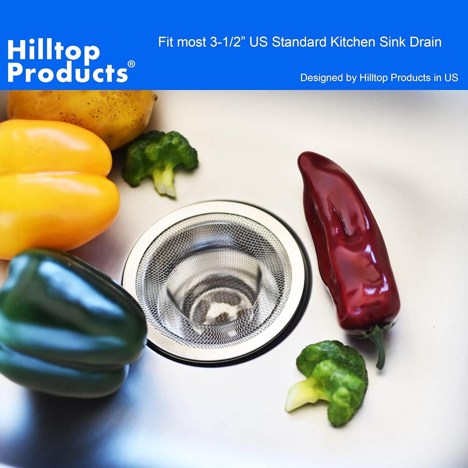 Filtro de Desagüe de Cocina Hilltop 2 Piezas Acero Inoxidable