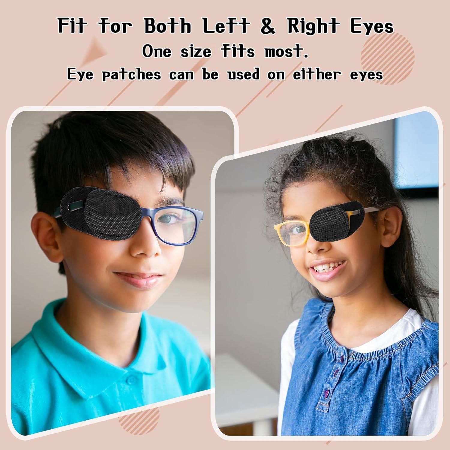 6 Piezas Parche para Ojos Reutilizable Negro WY Lighting