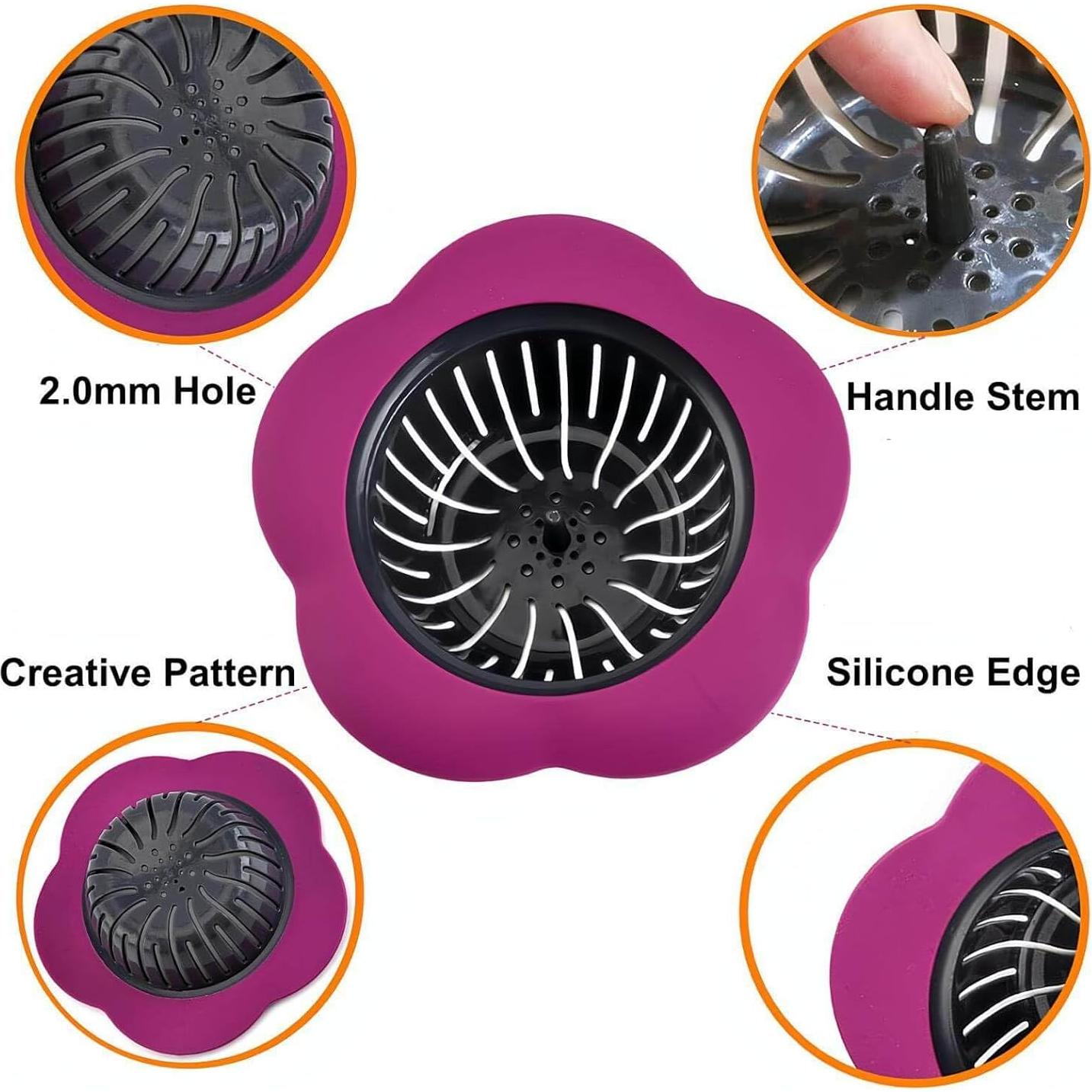 Colador de Fregadero de Cocina JIANYI 4PCS Silicona Multicolor