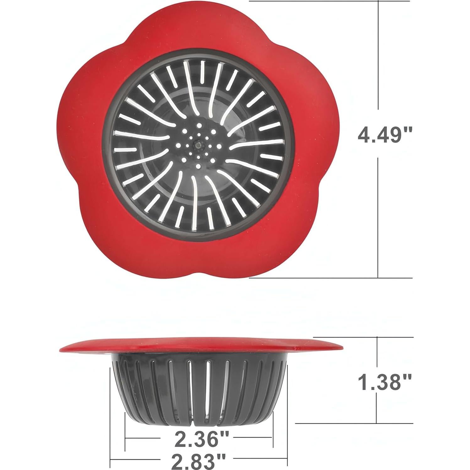 Colador de Fregadero de Cocina JIANYI 4PCS Silicona Multicolor