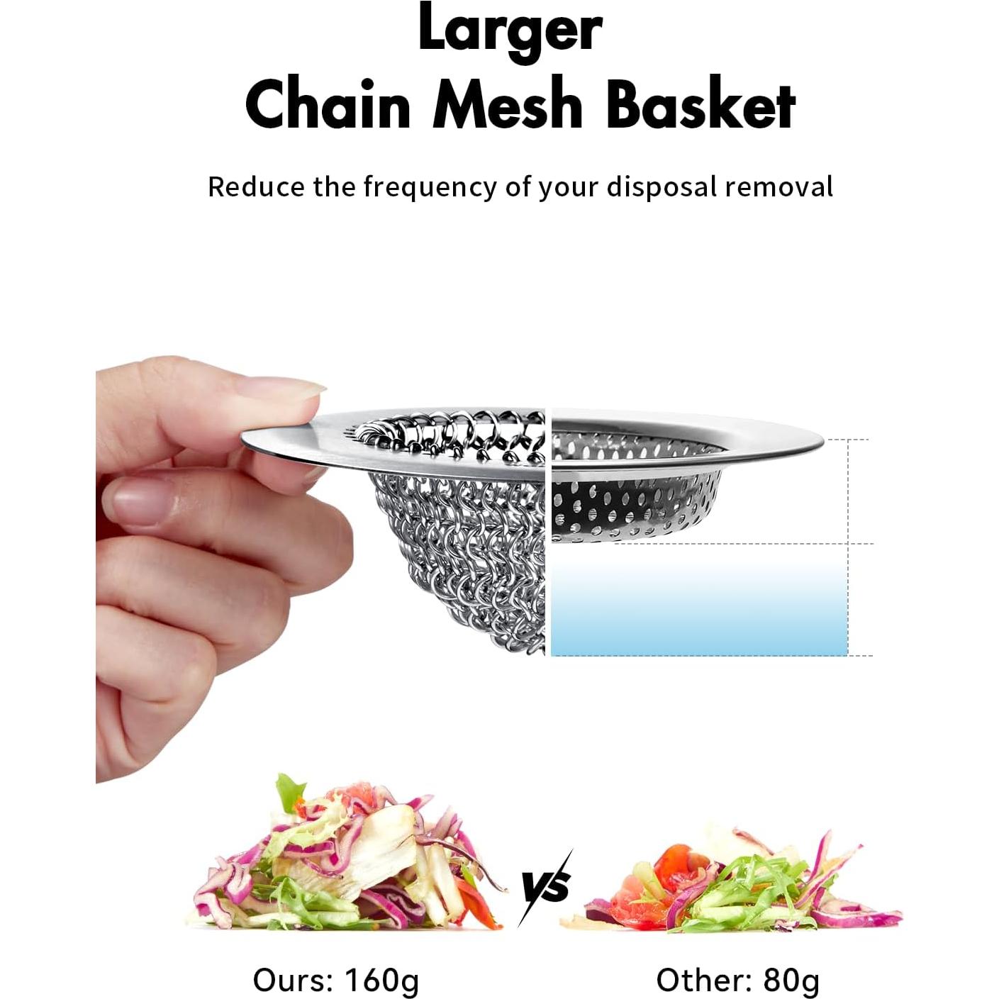 Colador de Fregadero Wokdada de Acero Inoxidable 11.2 cm