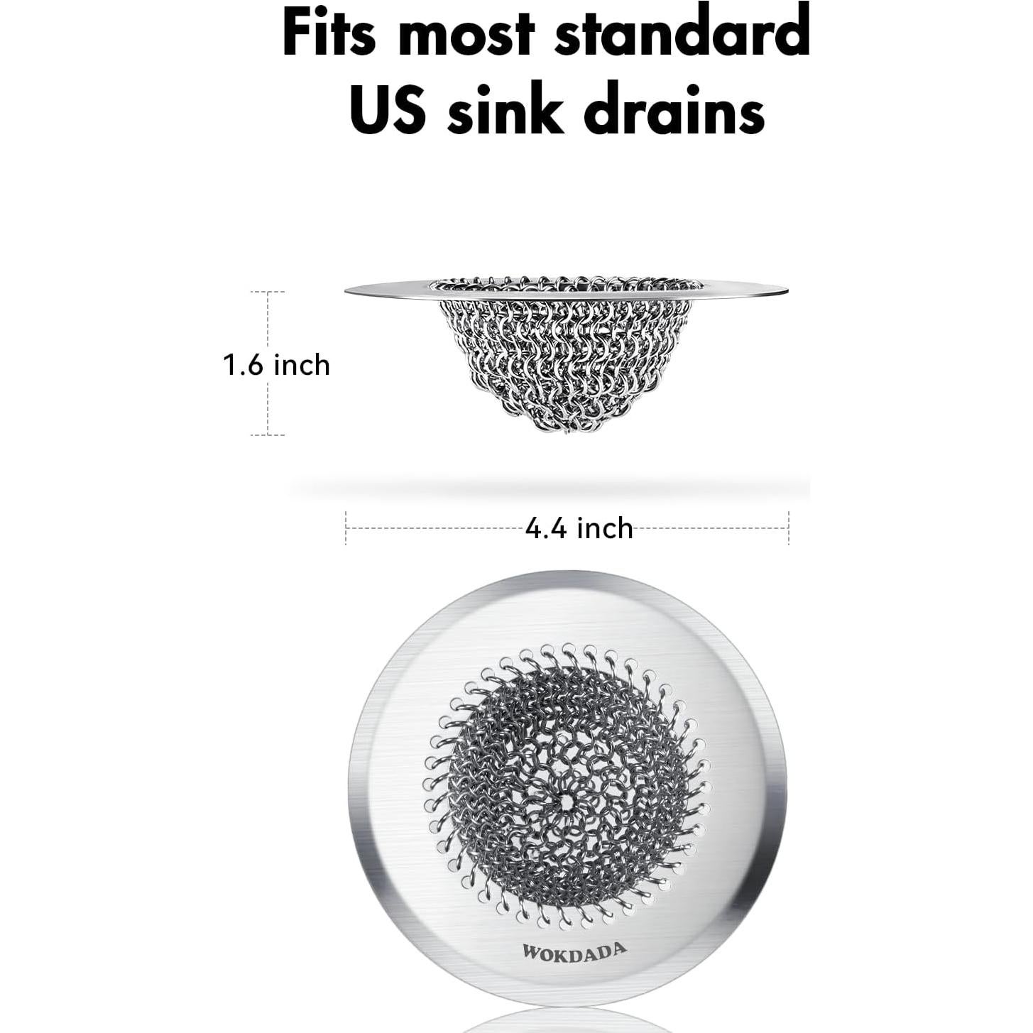 Colador de Fregadero Wokdada de Acero Inoxidable 11.2 cm