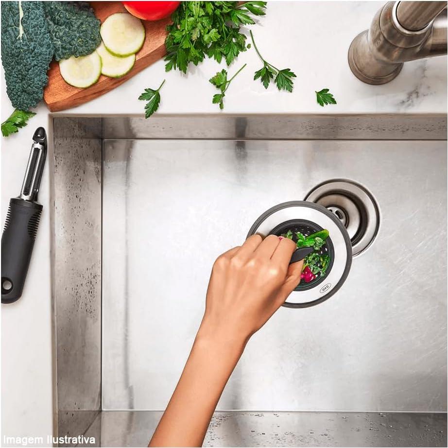 Filtro y Tapón de Fregadero OXO Good Grips Acero Inoxidable