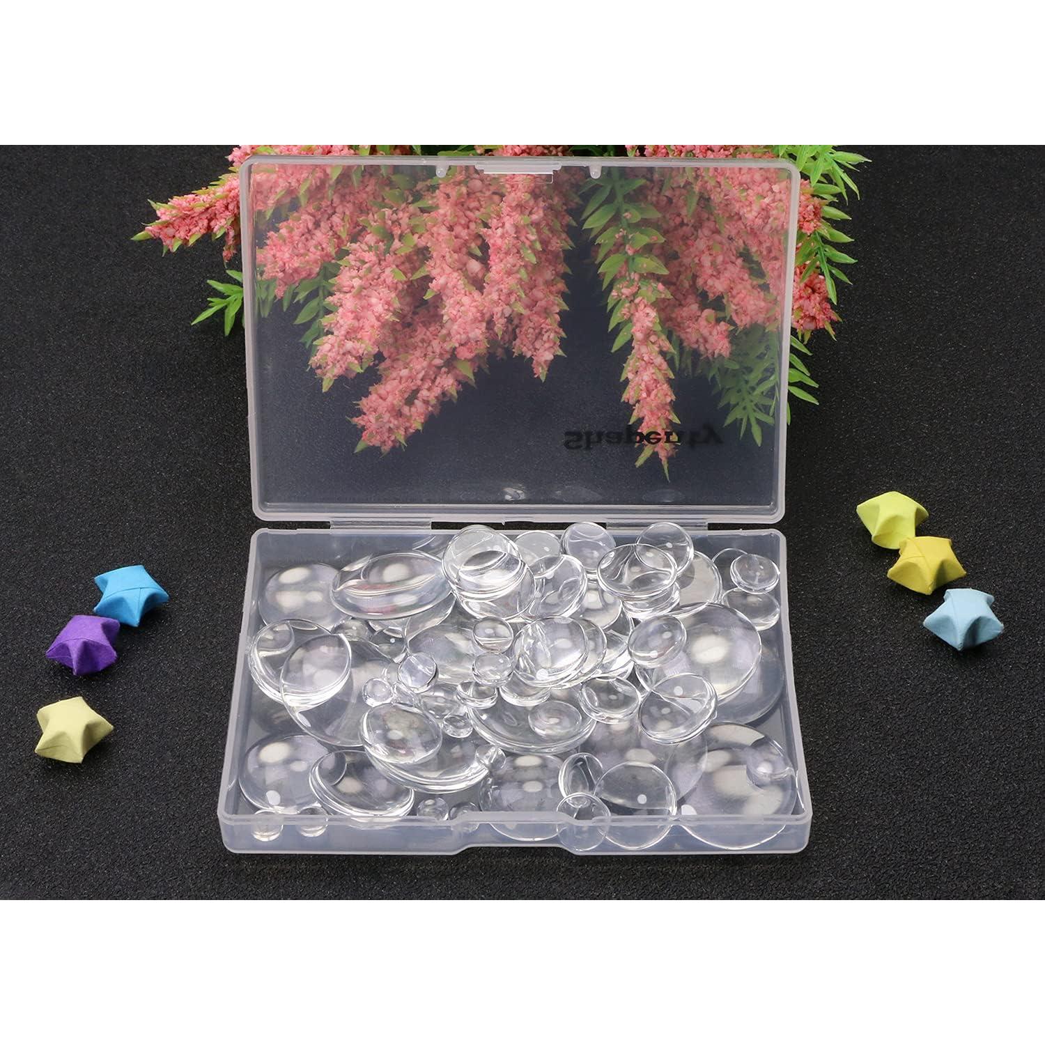 Cabochones de Vidrio Shapenty 70 Piezas 6-25mm Joyería DIY
