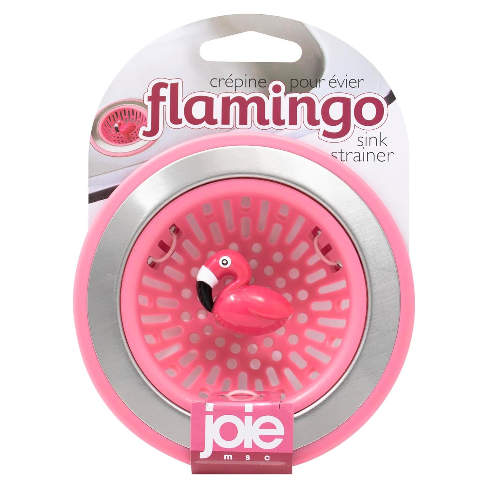 Colador de Fregadero Joie Flamingo Rosa 11,43 cm Acero Inox
