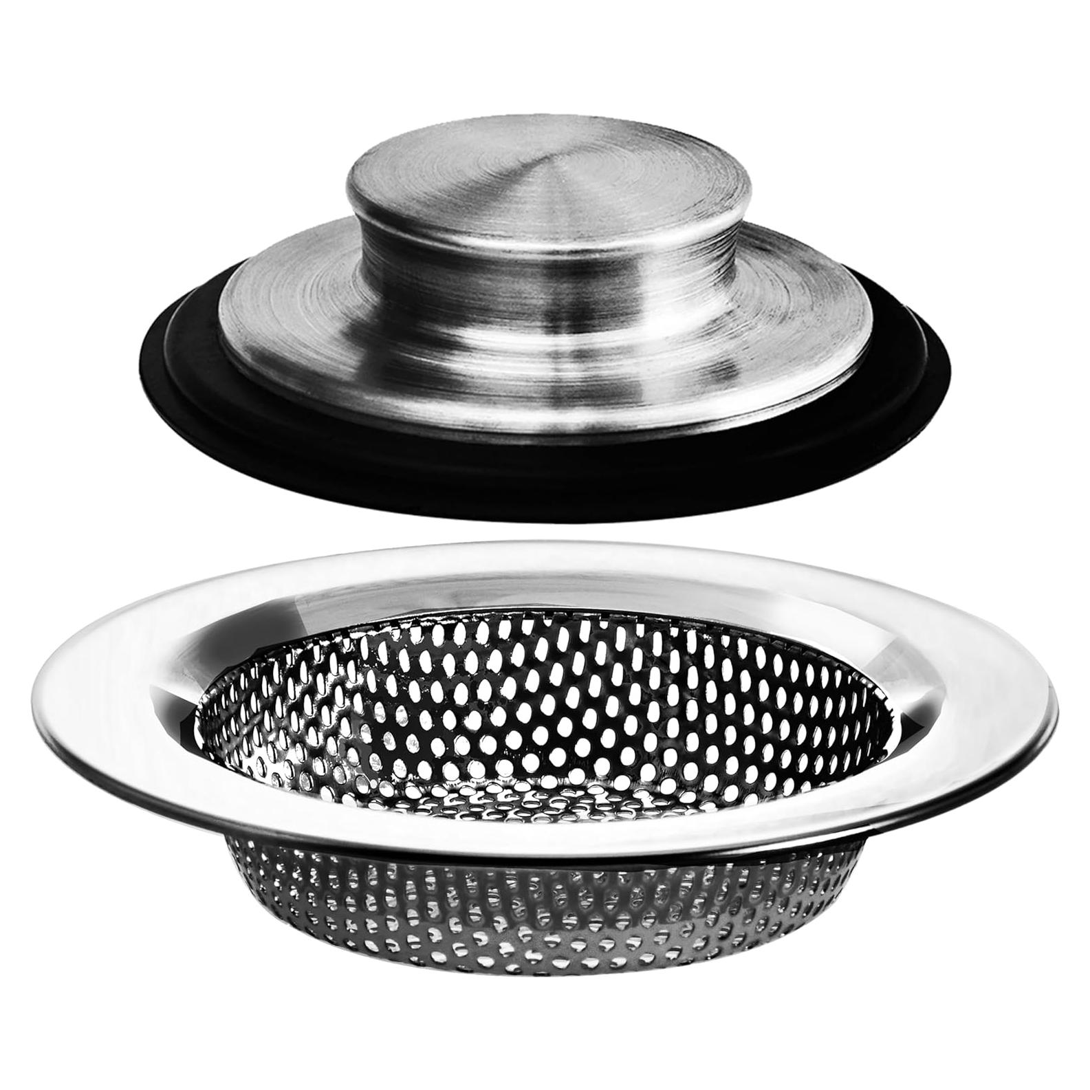 Filtro y Tapón de Fregadero Hilltop Acero Inoxidable 11,43 cm