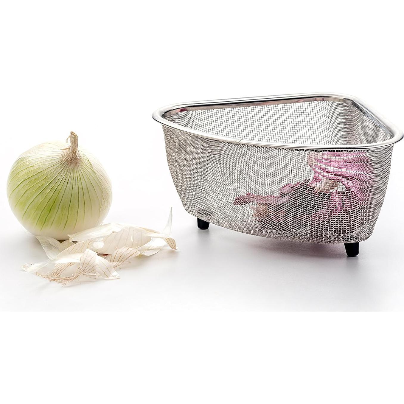 Colador de Malla Esquina RSVP Internacional Acero Inoxidable