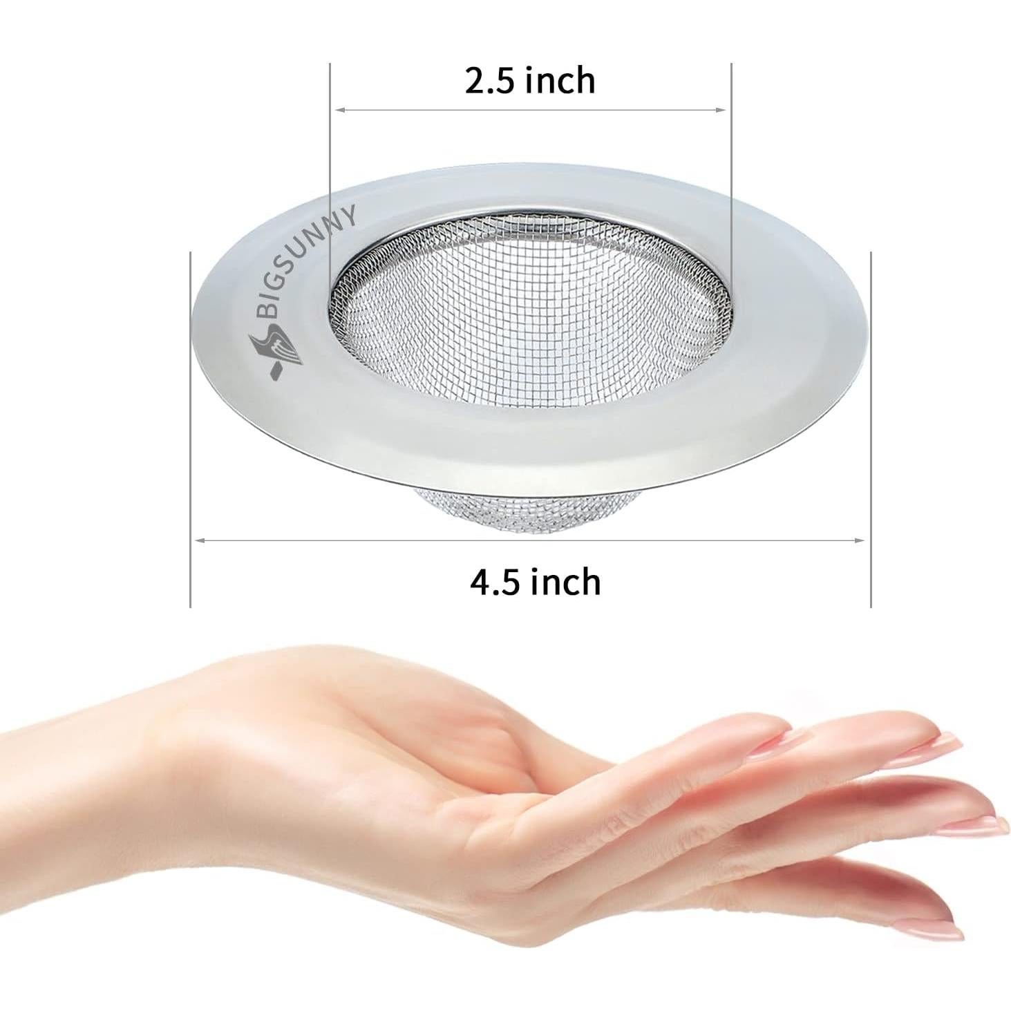 Juego de 2 coladores de acero inoxidable MSY BIGSUNNY 11.4 cm