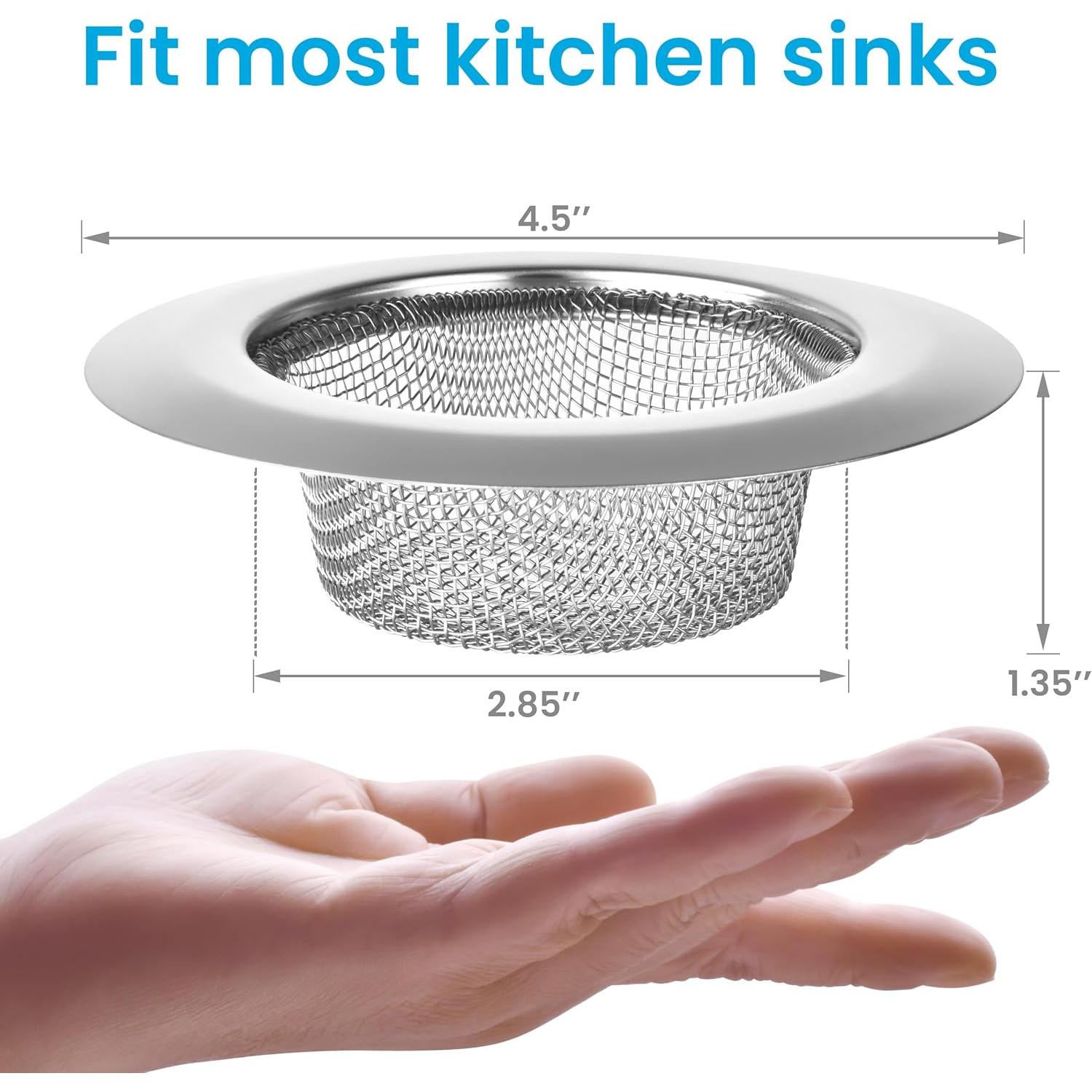 Colador de Acero Inoxidable Lunyi 11.4 cm Anti-obstrucción - 2 PCS