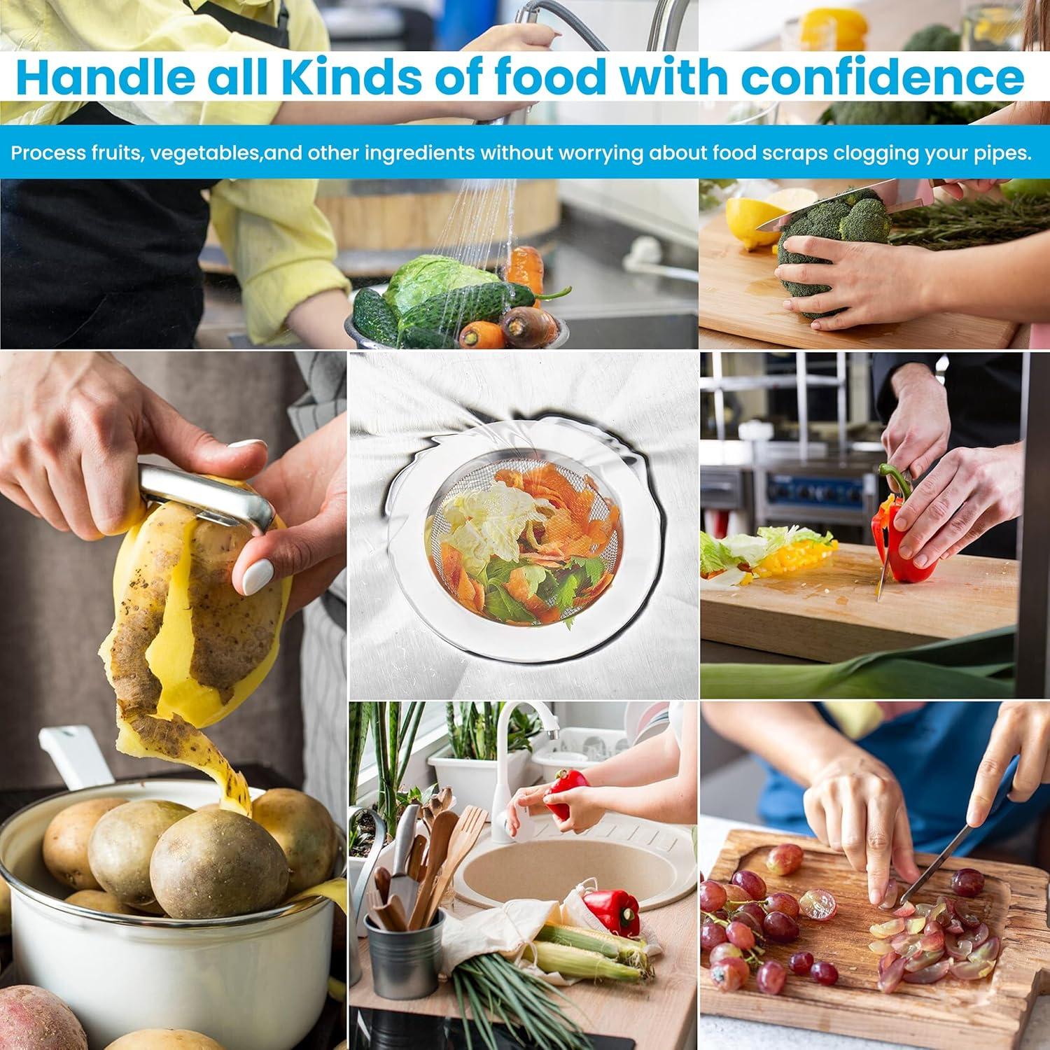 Colador de Acero Inoxidable Lunyi 11.4 cm Anti-obstrucción - 2 PCS