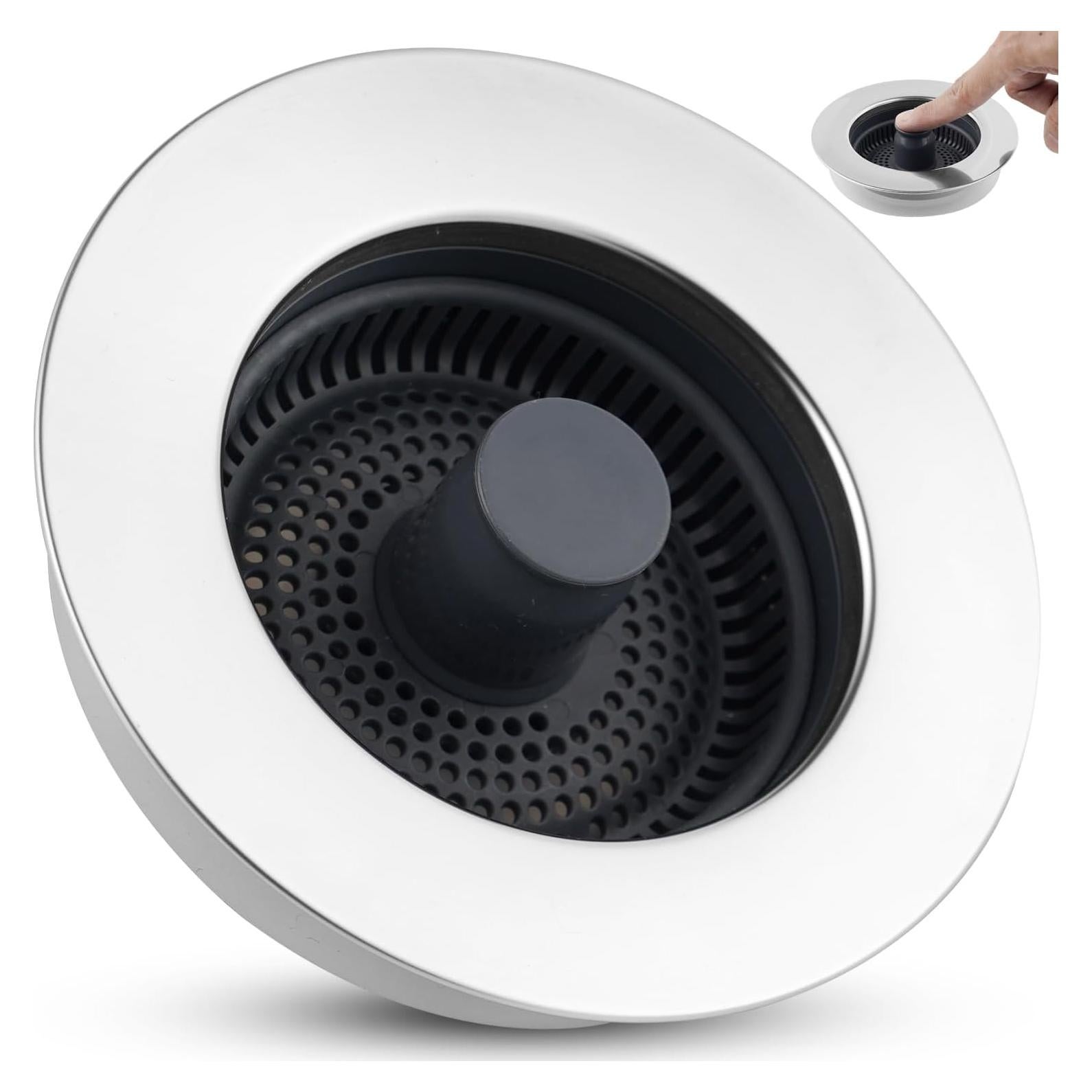 Hygie Rinse Filtro de Desagüe Emergente Acero Inoxidable 8,89 cm