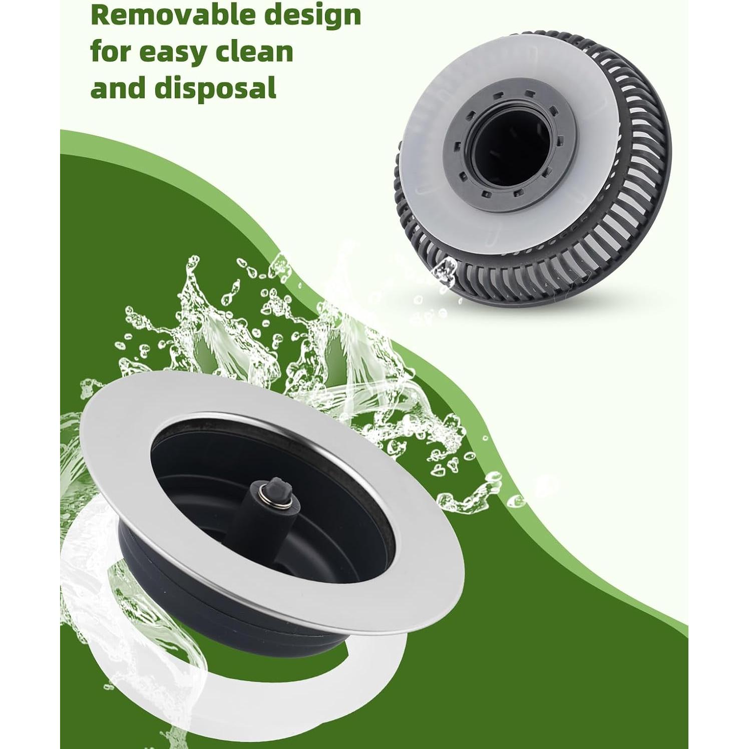 Hygie Rinse Filtro de Desagüe Emergente Acero Inoxidable 8,89 cm