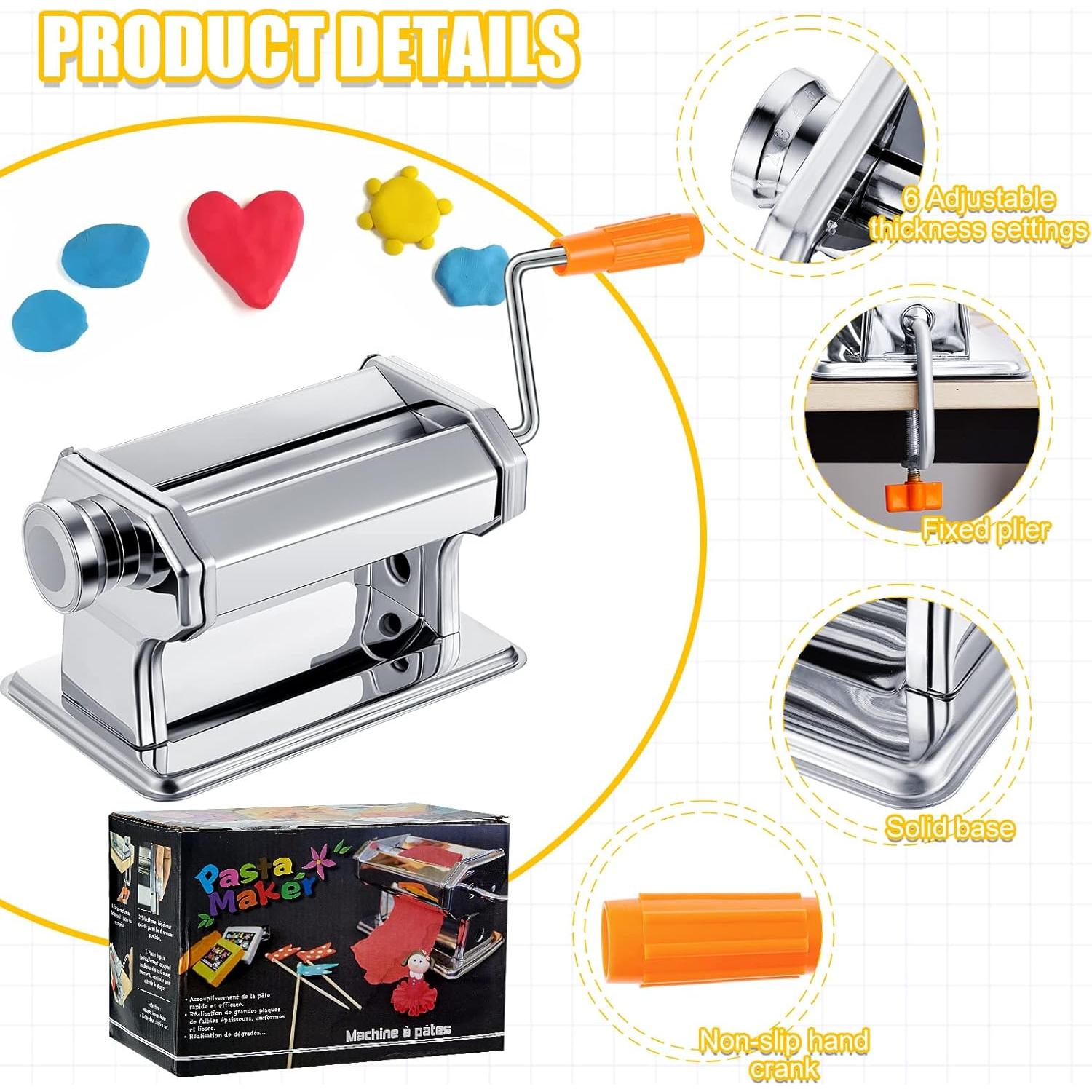 Máquina de rodillo de arcilla Amylove 20.5x13 cm 6 grosores