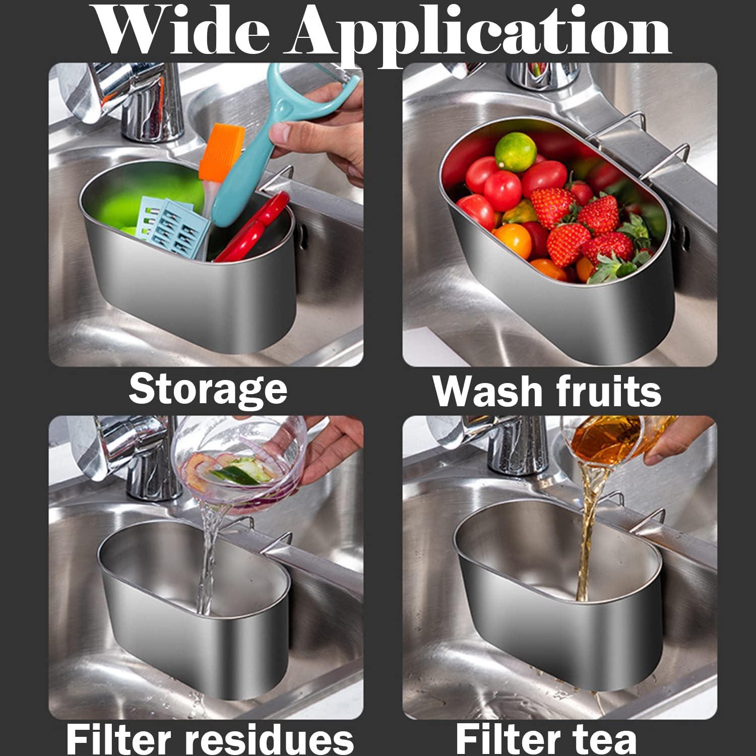 Canasta de Drenaje de Fregadero Dupiulk Acero Inoxidable 17.8x10.2 cm