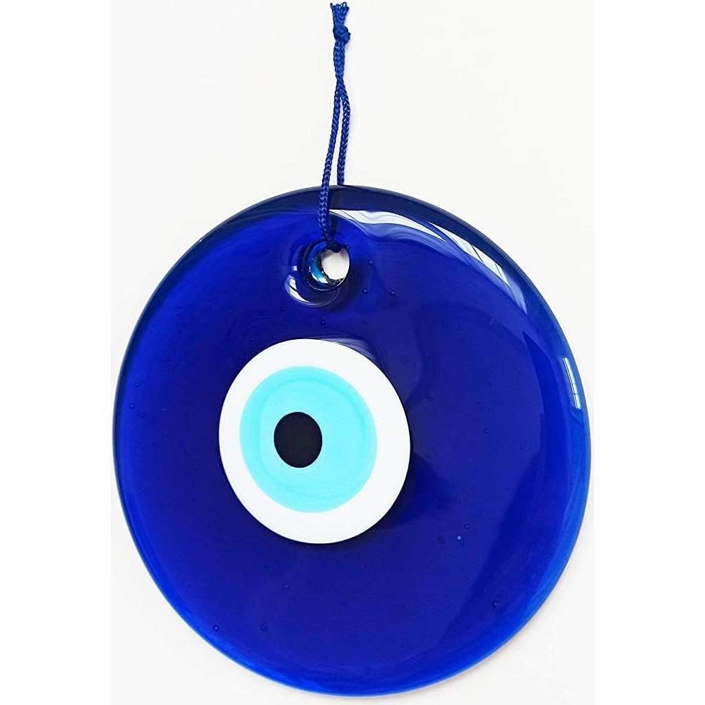 Adorno Colgante Ojo Maligno Vidrio Azul 13.7 cm - Erbulus