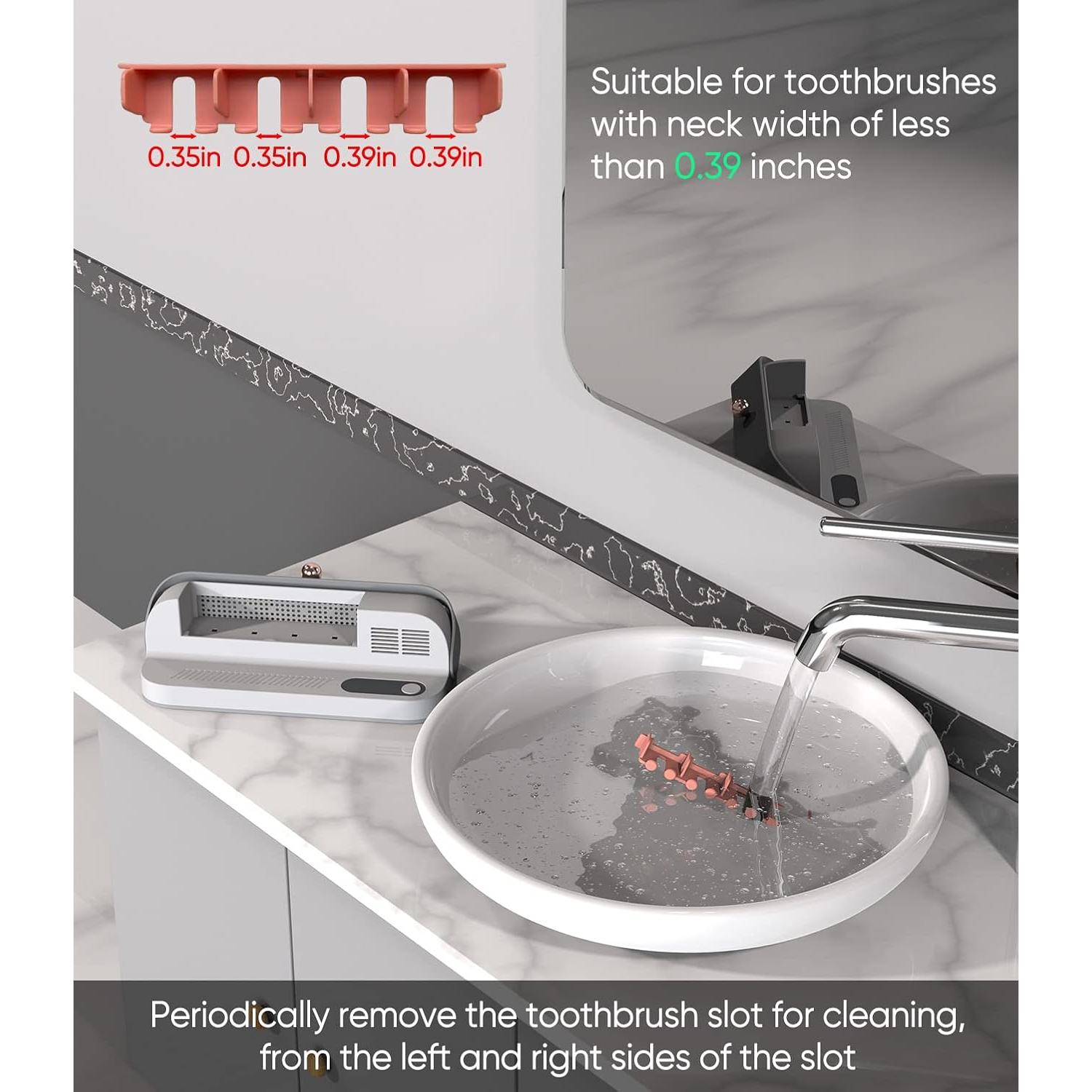 Soporte para Cepillos de Dientes StarWin con Luz UV y Secado