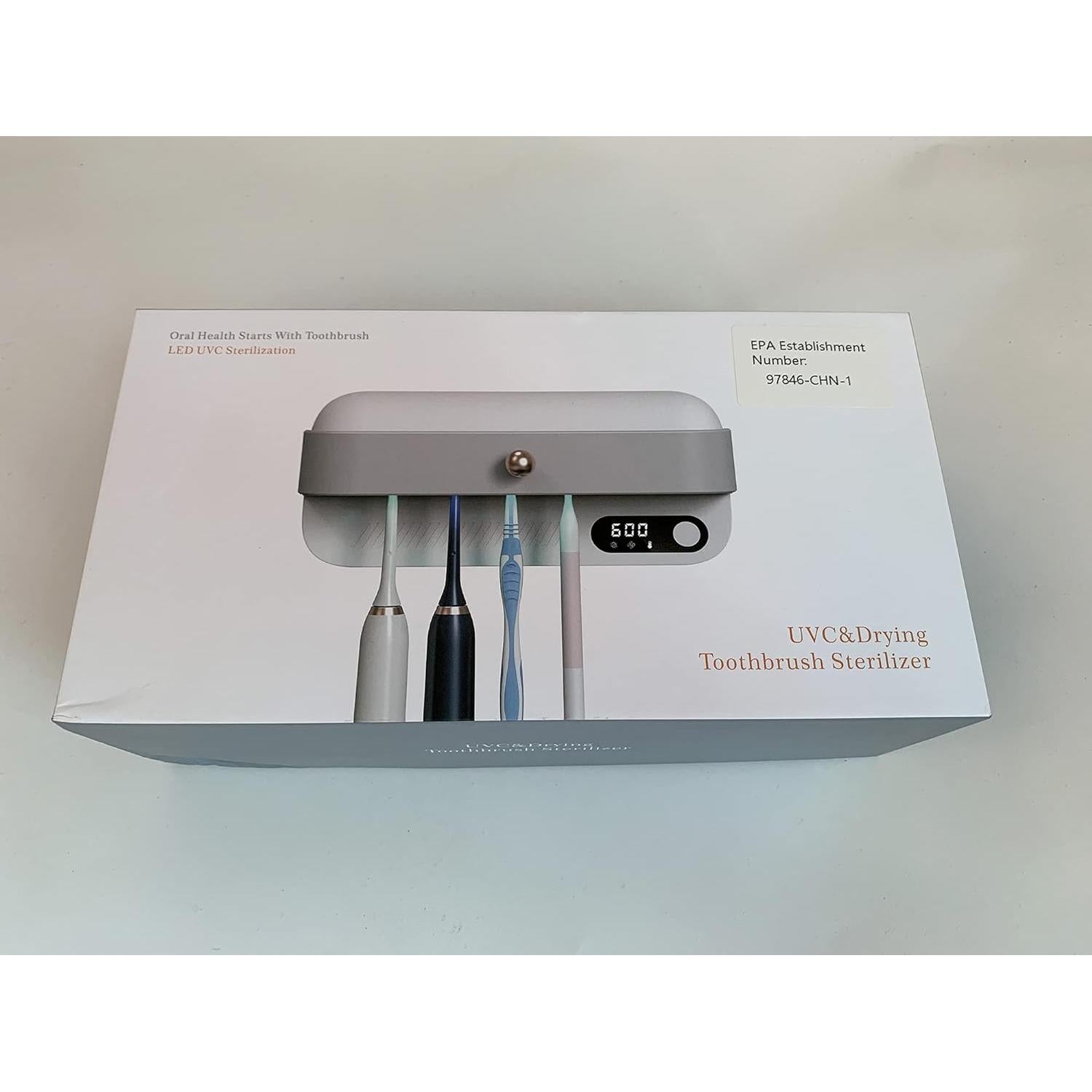 Soporte para Cepillos de Dientes StarWin con Luz UV y Secado