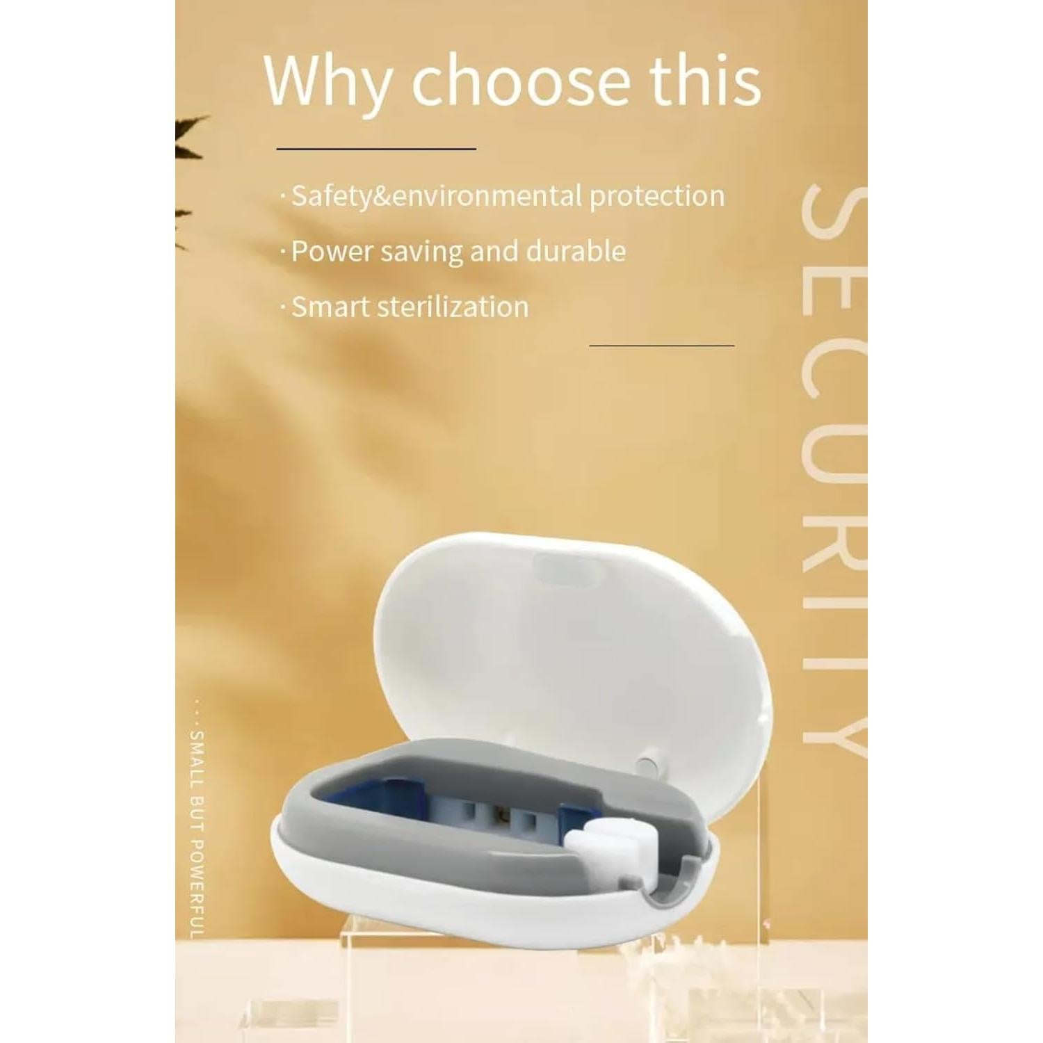 Soporte de Cepillo de Dientes Portátil UV Snappy SSR Azul