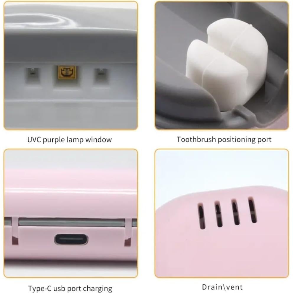 Soporte de Cepillo de Dientes Portátil UV Snappy SSR Azul