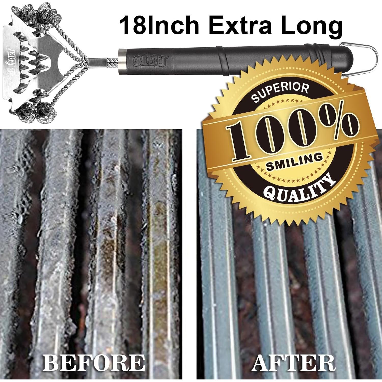 Cepillo Limpiador de Parrilla GRILLART 45.72 cm Sin Cerdas