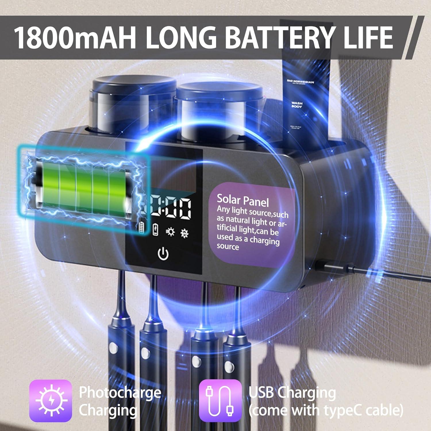 Soporte de Cepillos de Dientes Stageya 341230-Heise Negro