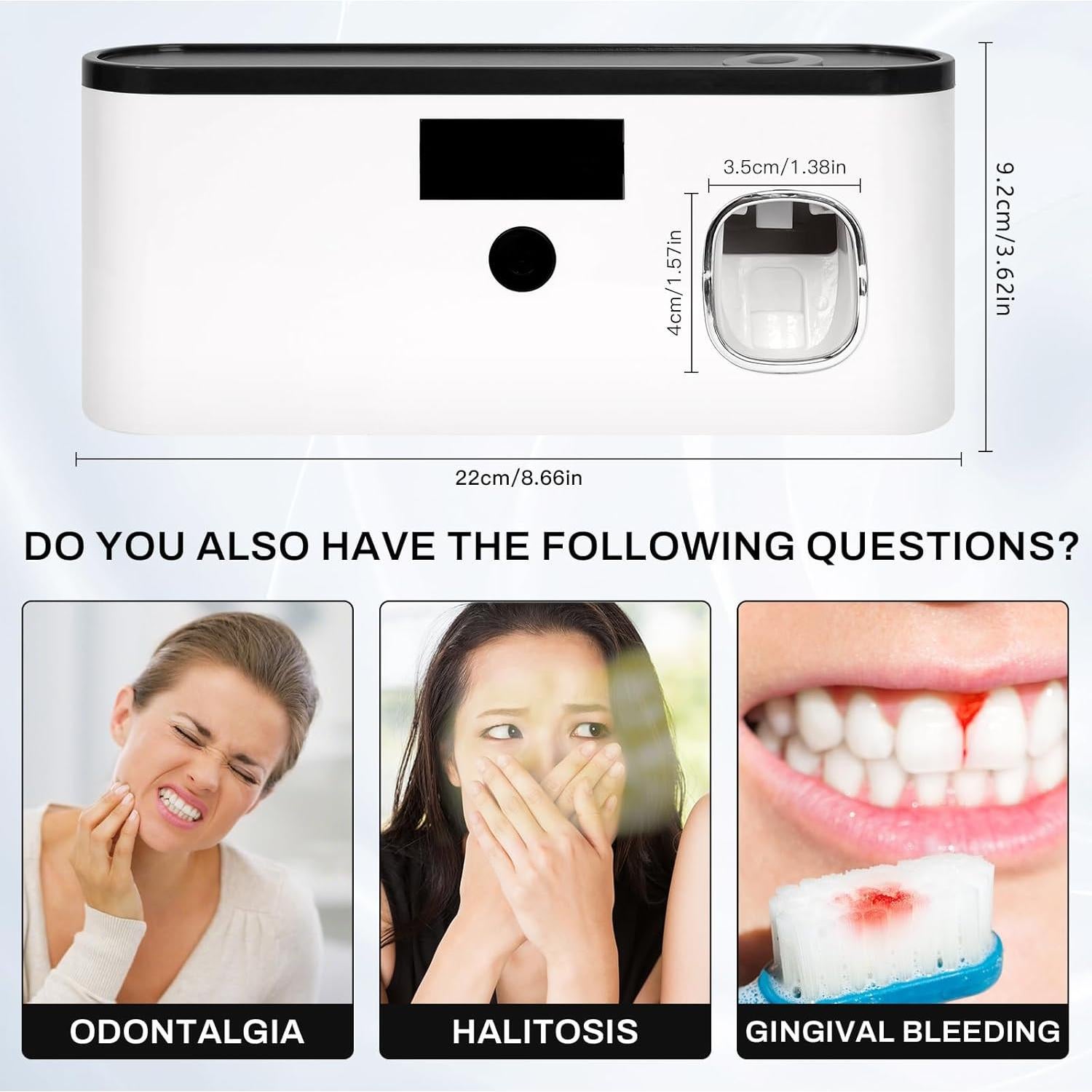 Soporte de Cepillos de Dientes LXIANGN USB Montaje Pared 5 Ranuras