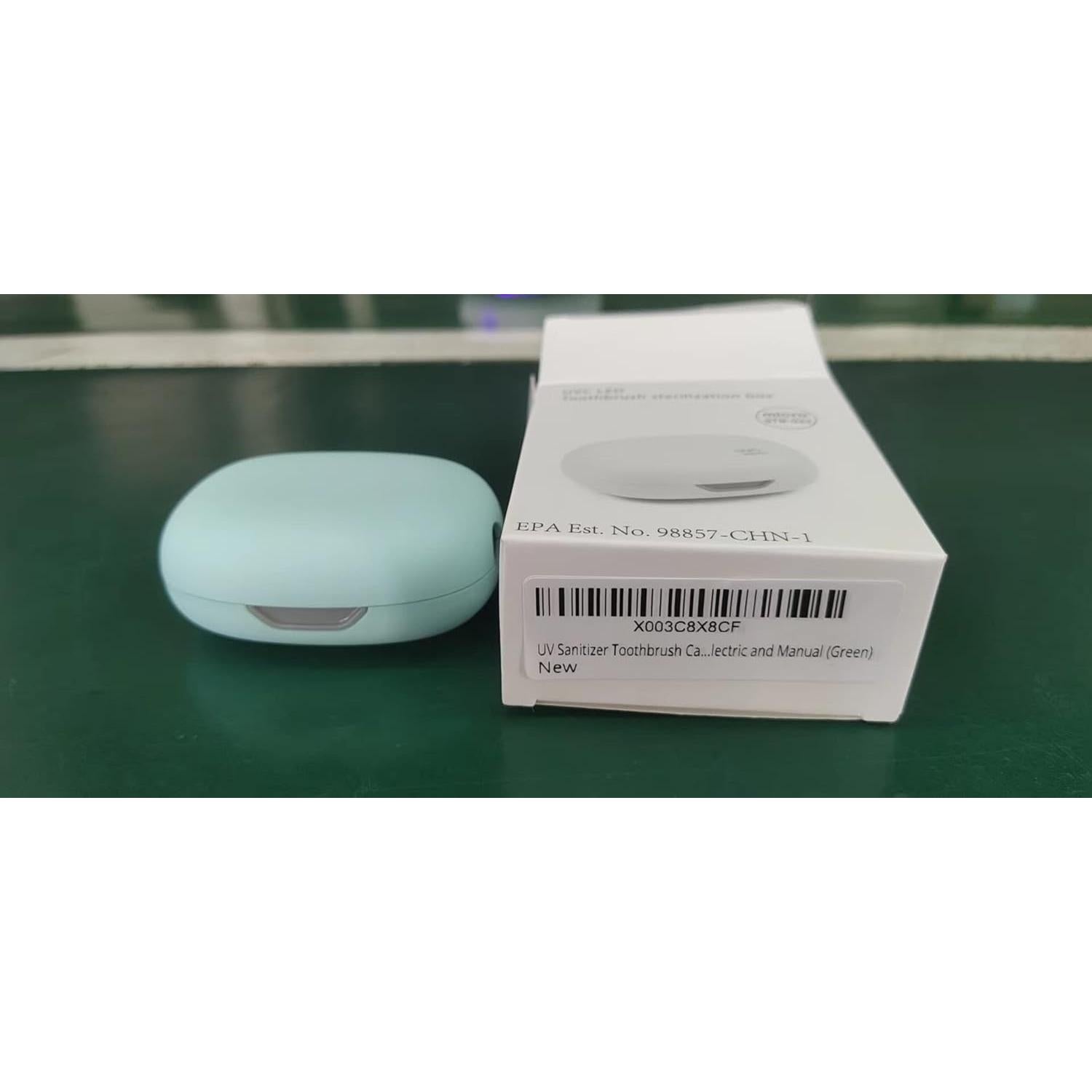 Soporte Limpiador de Cepillos de Dientes ELMWAY Verde