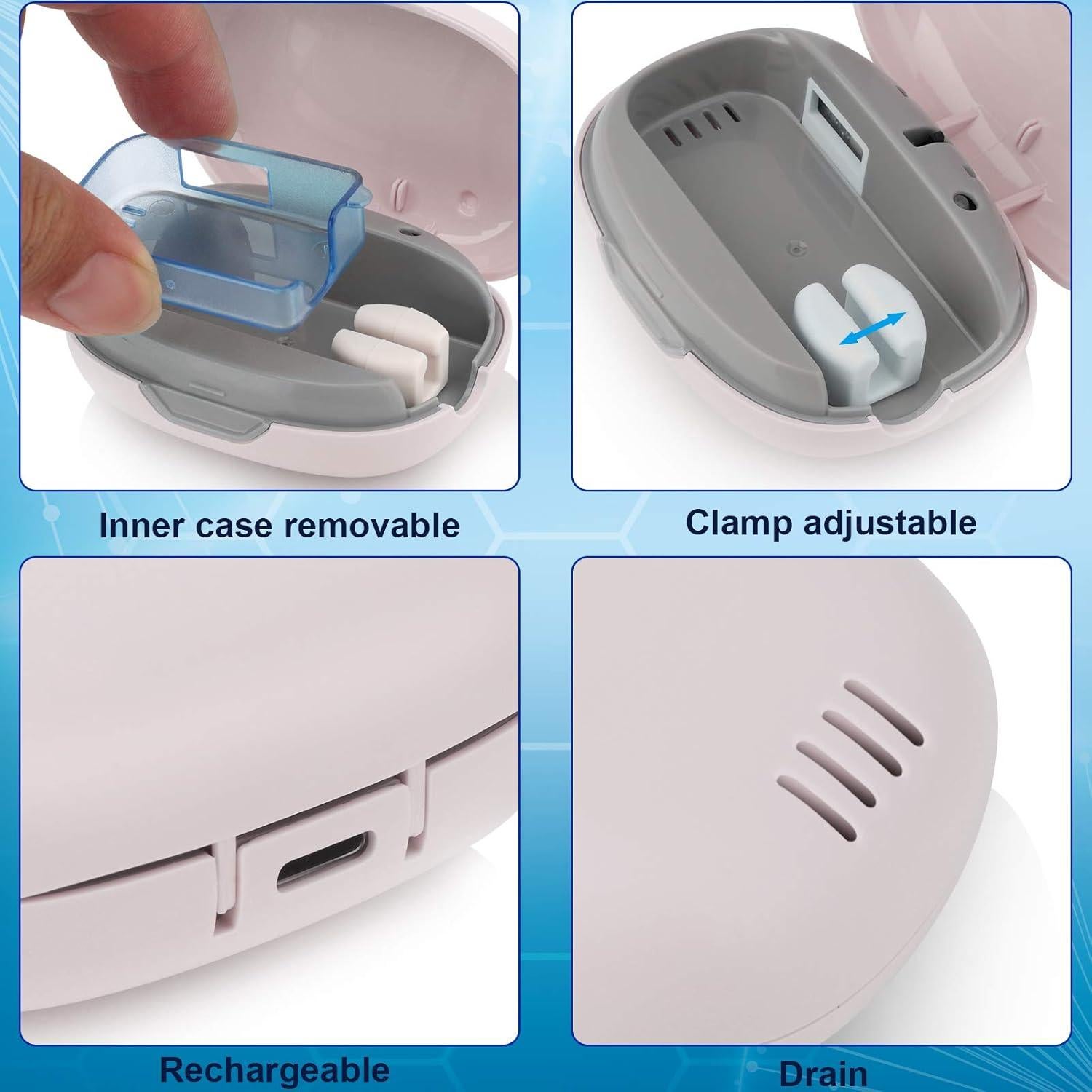 Funda de cepillo de dientes UVC NewWay B-004D rosa